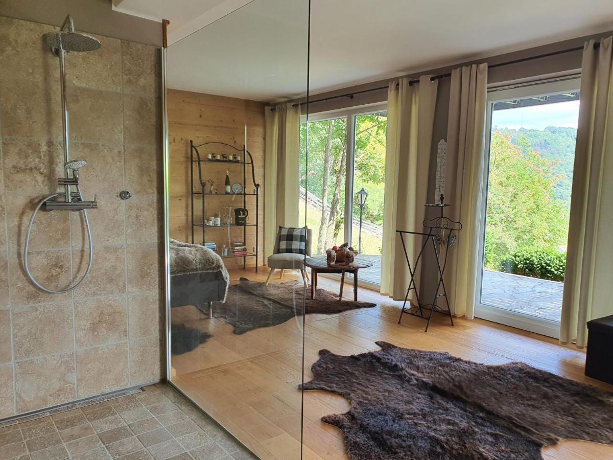 River Mosel Holiday Homes, Meerfeld Studio With A Lake View Exterior foto