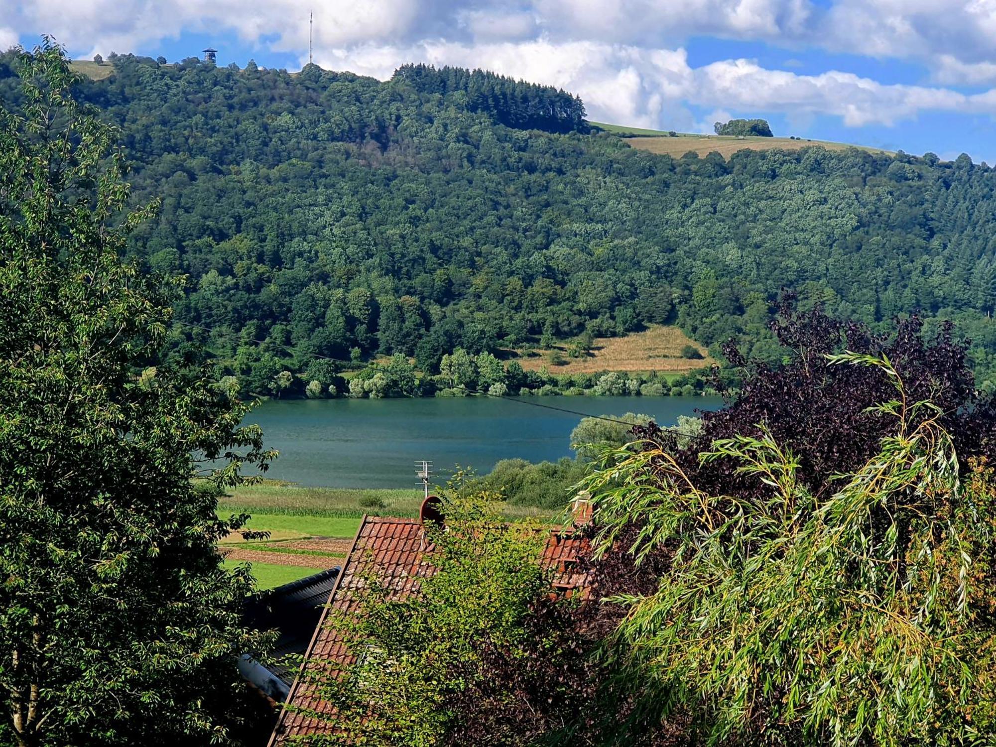 River Mosel Holiday Homes, Meerfeld Studio With A Lake View Exterior foto
